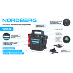 Пусковое портативное устройство 12 В, 22 А·ч NORDBERG WSA22