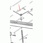 Запчасть барашек крепления крюка 2 для N3005 NORDBERG N3005#GR-HAN2