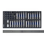 Набор бит в ложементе, 52 предмета NORDBERG 308052T