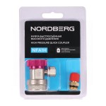 Муфта быстросъемная R134a высокое давление, красная NORDBERG NFA1H