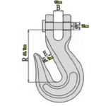 Цепь с крюком L=1,2 м (1 шт.) BAS-CHAIN1