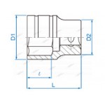 KINGTONY ГОЛОВКА ТОРЦЕВ. 433013M 1/2 12гр. 13мм king tony 433013M