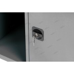 Верстак слесарный трехтумбовый, 2 серые створки OPTIMAL NW302 7012/7015