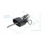 Насадка резиновая овальная с внутренним фиксатором на шланг D=100 мм NORDBERG AN100DP