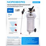 Пеногенератор вертикальный, 25 л, нержавеющая сталь NORDBERG NWF250