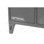 Верстак слесарный трехтумбовый, 3 серые створки OPTIMAL NW303 7012/7015
