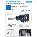 Пневмогайковерт ударный 1", 2500 Нм NORDBERG NP18280