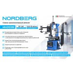 Станок шиномонтажный автомат, инверторный, стол с накладками, 220 В, синий NORDBERG 4643ID (B)