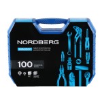 Набор инструментов, 100 предметов, 1/2, 1/4 NORDBERG 2496100C