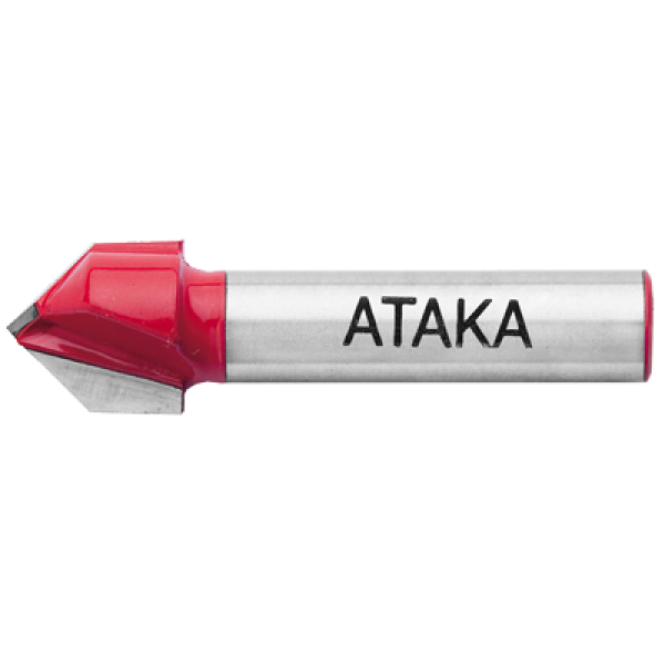 Фреза Атака 112127 пазовая галтельная V-образная 90 38163