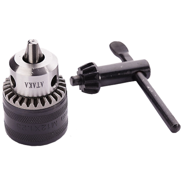 Патрон №8 1,5-10мм B12 с ключом стандарт Атака 7088640