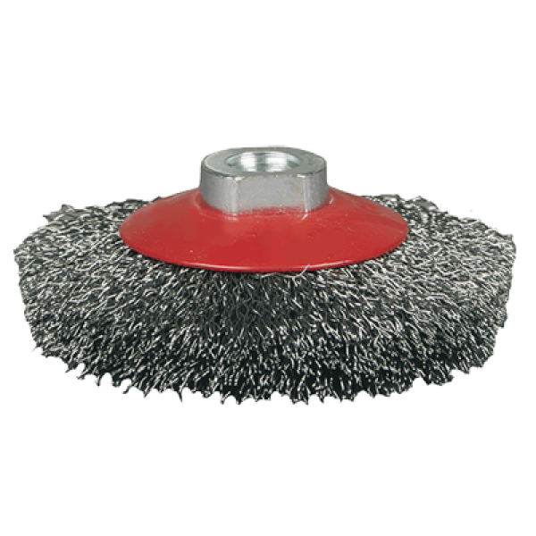 Щётка №023; 211514120 d-115 М14 вогнутая, гофрир. 21780