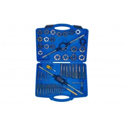 Набор метчиков и плашек метрический 51 предмет Vertul VR50547