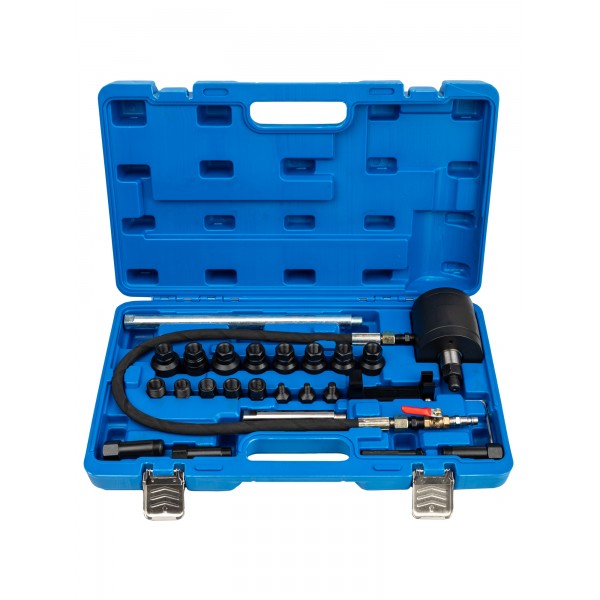 Съемник дизельных форсунок пневматический, 21 адаптер в комплекте VR50257