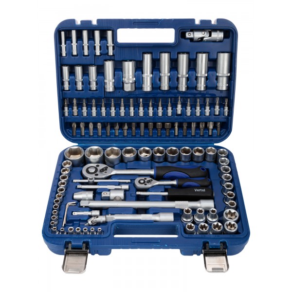 Набор инструментов Vertul 110 предметов 1/4″, 1/2″ VR0110