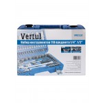 Набор инструментов Vertul 110 предметов 1/4″, 1/2″ VR0110