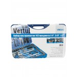 Набор инструментов Vertul 142 предмета 1/4″, 3/8″ 1/2″ VR0142
