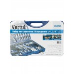 Набор инструментов Vertul 215 предметов 1/4″, 3/8″ 1/2″ VR0215