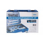 Набор инструментов Vertul 82 предмета 1/4″, 1/2″ VR082