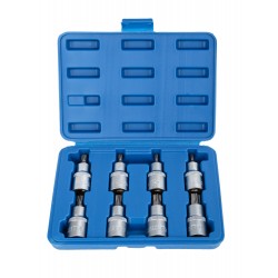 Набор головок со вставкой TORX с отверстием 1/2″, длина 55 мм, 8 пр. VR50189