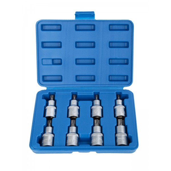 Набор головок со вставкой TORX с отверстием 1/2″, длина 55 мм, 8 пр. VR50189