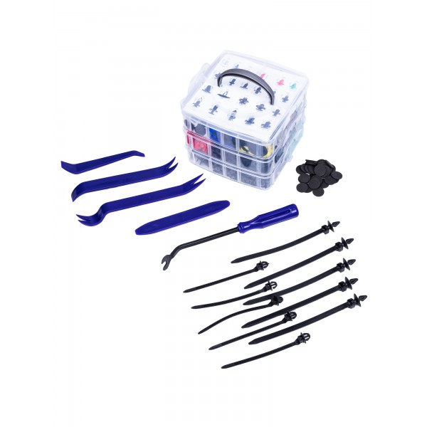 Набор автомобильных клипс, хомутов и съемников 725 пр. VR50354