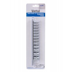 Набор головок 1/4″ шестигранных 13 предметов 4-14 мм Vertul VR50562