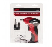 Отвертка аккумуляторная 7.2В 14.7Нм АКБ Li-Ion, USB, с набором насадок JTC