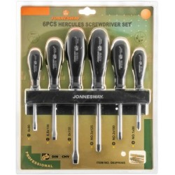 JONNESWAY D03PR06S Набор отверток шлиц и крест "HERCULES" SL 4х80-8х150  PH#1-3, 6 предметов