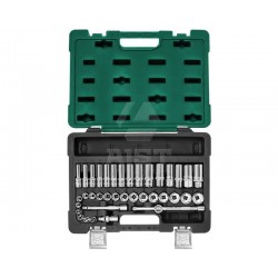 Master 308138-M Набор инструмента 38 предметов, (3/8", 6-гранный, 6-24мм), в пластиковом кейсе