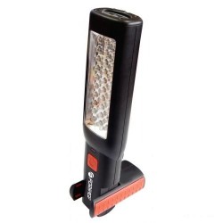 F-08505 Forsage Лампа переносная светодиодная аккумуляторная с двумя магнитами + два крючка (поворотная180гр., боковой свет 30LED, торцевой свет 7 LED, 3.7V, 1800