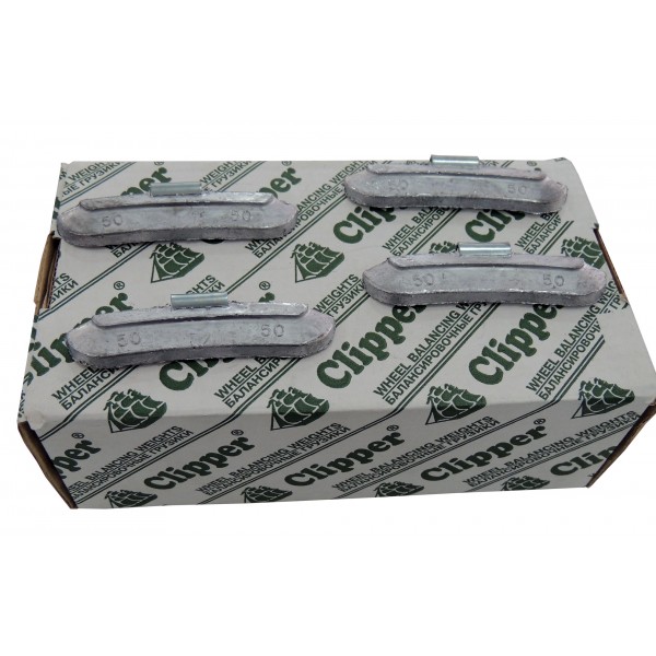 Грузик балансировочный для стального диска 50 гр. CLIPPER 0 (НАБОР 50 ШТ.) 250