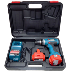 Шуруповерт аккумуляторный Forsage electro CDM12V-Ni-cd (12 V, 0-350/1200 об/мин, max ф 10 мм, 30 Nm, 2АКБx 1.5 Ah Ni-cd)