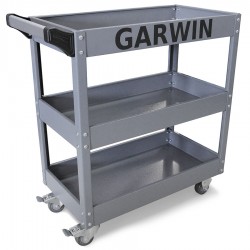GARWIN GTT-07D03 Тележка с тремя открытыми полками, серая