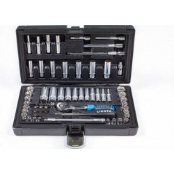 Набор инструмента 1/4" 62 пр., дюйм и метрика LICOTA ALK-8021FW