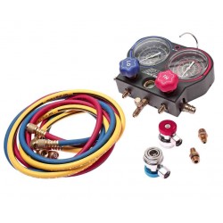 JTC-1509 Манометрический коллектор с подсветкой для систем R12, R132A, R22.