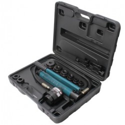 F-71002 Forsage Гидроцилиндр обратного действия с насосом и комплектом надставок, 10т (диаметры: 22, 27, 34, 43, 49, 60мм)