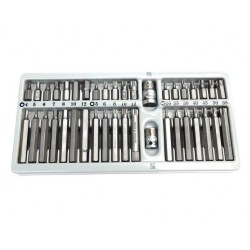 Набор торксов 40 пр.:10мм (75/30мм: T20-T55, H4-H12, M5-M12) в лотке ROCK FORCE RF-T4401