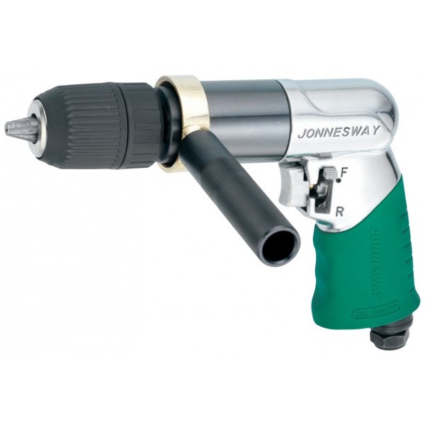 JONNESWAY  Дрель пневматическая с реверсом, быстрозажимной патрон 13 мм, 800 об/мин, 113 л/мин JAD-1027
