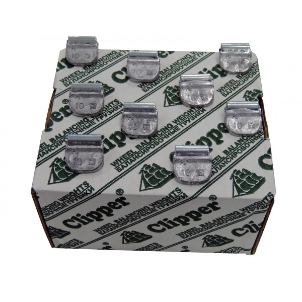 Грузик балансировочный для стального диска 10 гр. CLIPPER 0 (НАБОР 100 ШТ.) 210