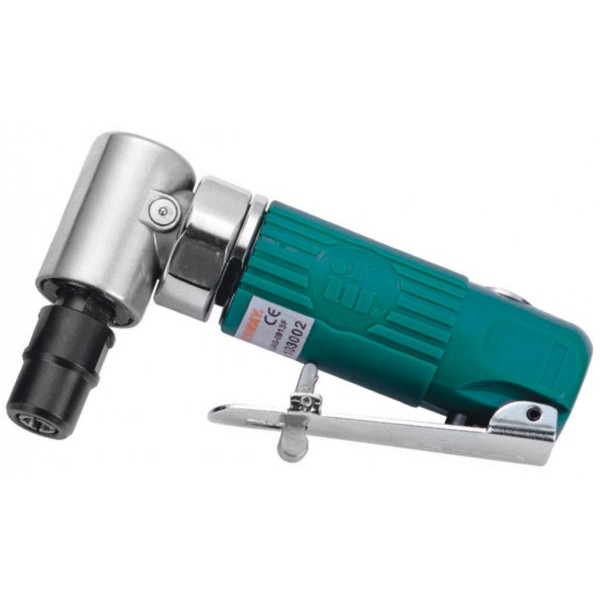 JONNESWAY  Набор инструмента: Бормашинка пневматическая угловая L-124 мм, патрон 6 мм, 18000 об/мин, 85 л/мин, с насадками, 15 предметов JAG-0913FMK