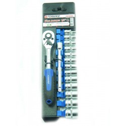 Forsage 014-9 MSA 1/4" Набор инструментов   в пластиковом держателе 14 предметов (12гр.)(4-14мм)