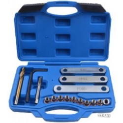 Набор для востановления резьбы в суппортах группы VAG,OPEL,FORD M9х1,25 (16 пр.) в кейсе ROCK FORCE RF-916B1