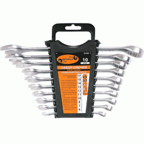 Набор комбинир.ключей АвтоDело 10шт.(холдер) 31100