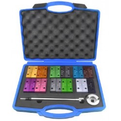 Набор фиксаторов для обслуживания двигателей Alfa Romeo, Fiat, Lancia 25пр.(1.4,1.6, 1.8, 2.0),в кейсе ROCK FORCE RF-40131426 