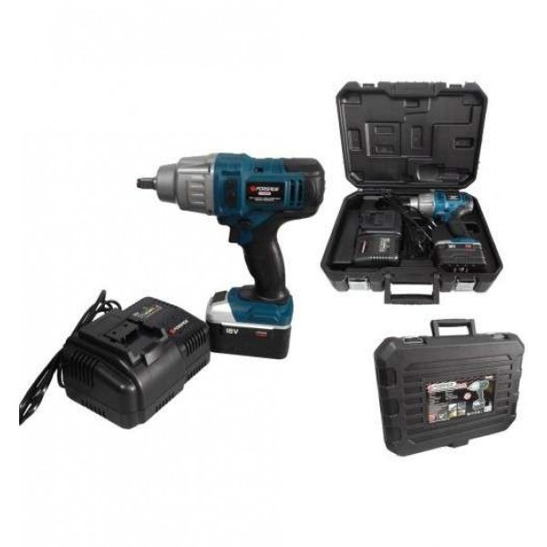 Forsage Гайковерт ударный аккумуляторный 1/2" (18V, 4.0AH, LI-ION, 0-1600 об/мин, 520 Нм), в кейсе F-03056