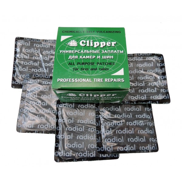 Заплаты универсальные 76*76мм CLIPPER  (набор 15 шт.) H410