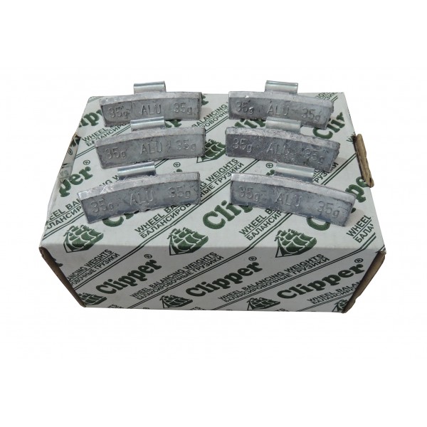 Грузики балансировочные для литых дисков 35 гр. CLIPPER 0 (НАБОР 50 ШТ.) 335