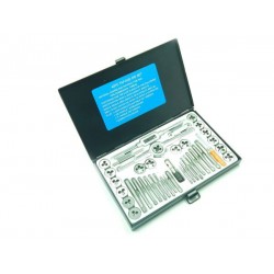 F-M040-1 Forsage Набор метчиков и плашек 40пр. (метрич.)в метал.кейсе