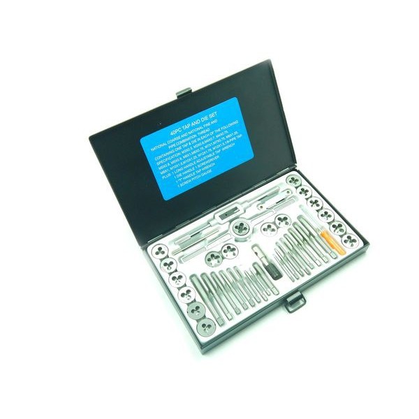 Forsage Набор метчиков и плашек 40пр. (метрич.)в метал.кейсе F-M040-1